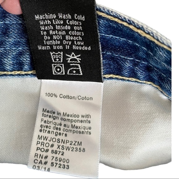 Big Star Joey Distressed Boyfriend Blue Jean Denim Shorts, Women’s Size 25 - Picture 11 of 12